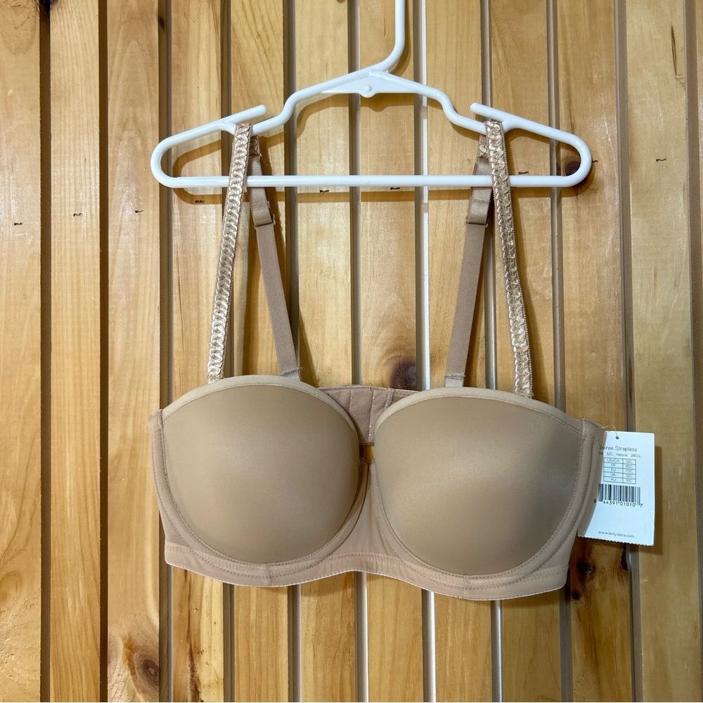 Le Mystere Soiree Strapless Bra in Natural Nude Size 32C